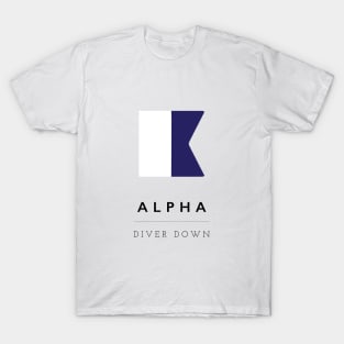 Alpha: ICS Flag Semaphore T-Shirt